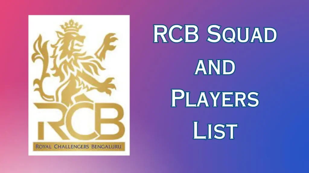Royal Challengers Bangalore Players List