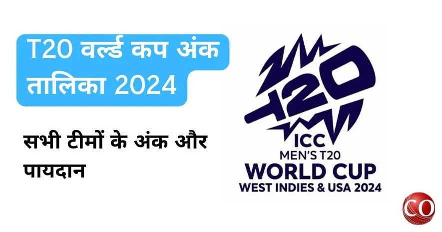 टी20 वर्ल्ड कप अंक तालिका 2024